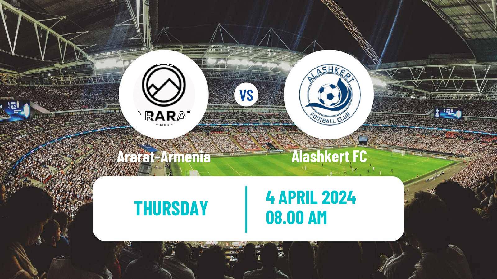Soccer Armenian Premier League Ararat-Armenia - Alashkert
