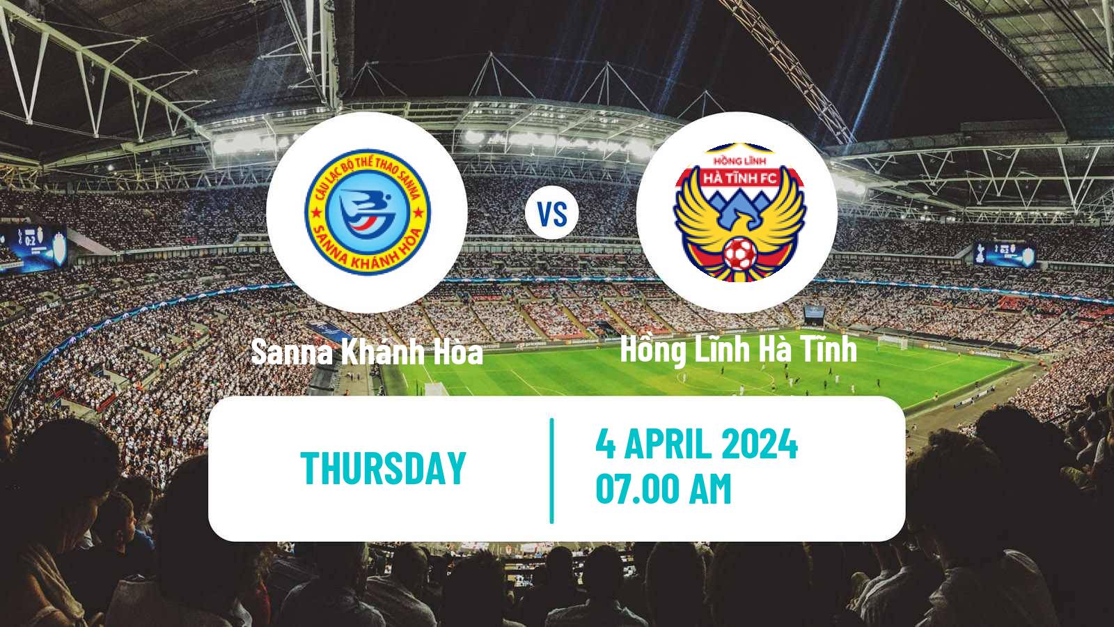 Soccer Vietnamese V League 1 Sanna Khánh Hòa - Hồng Lĩnh Hà Tĩnh