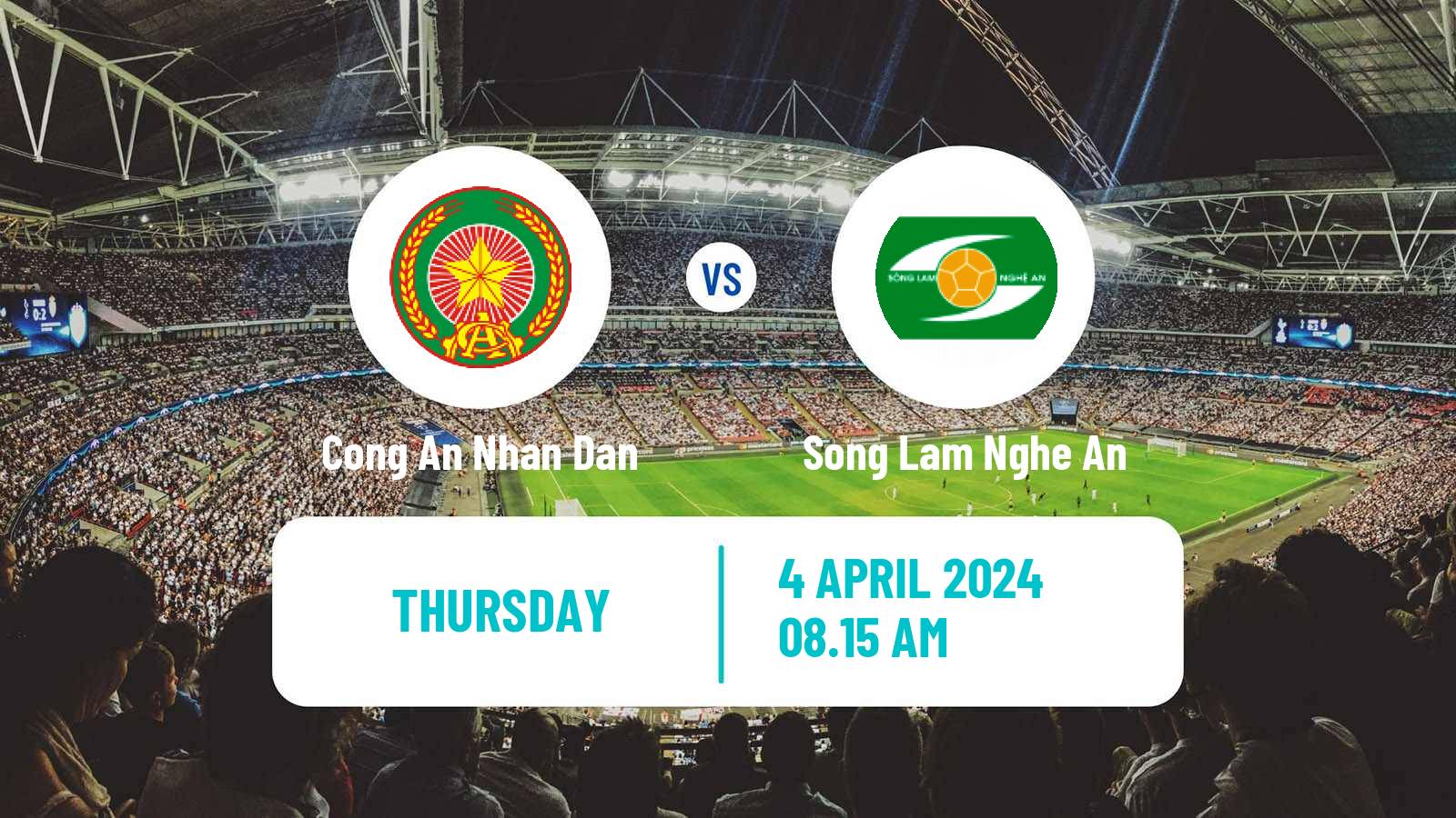 Soccer Vietnamese V League 1 Cong An Ha Noi - Song Lam Nghe An
