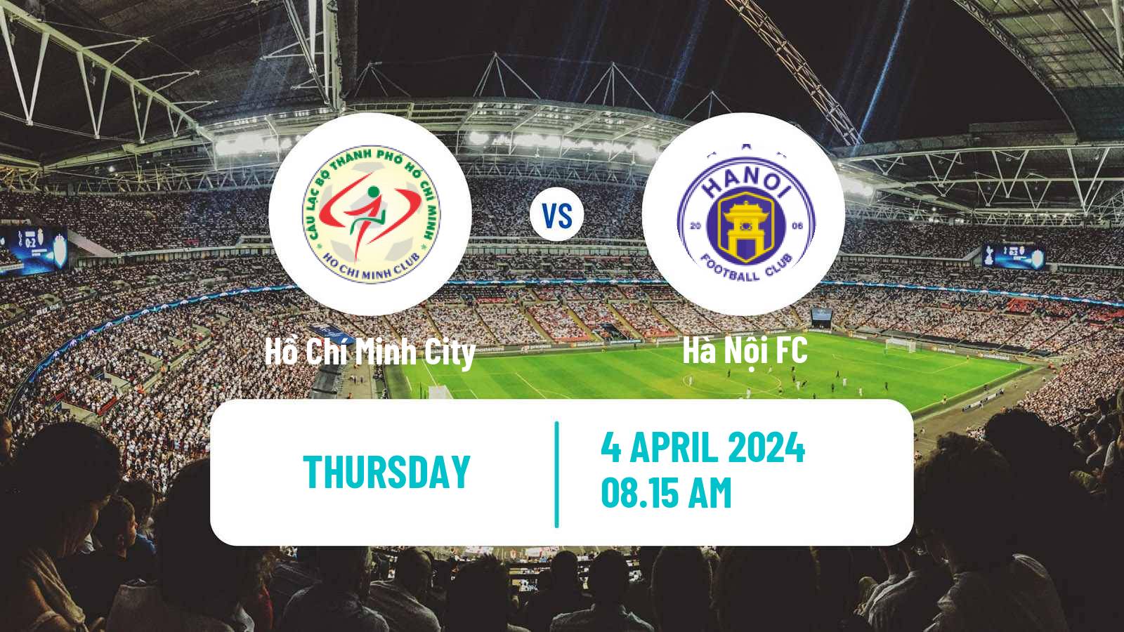 Soccer Vietnamese V League 1 Hồ Chí Minh City - Hà Nội FC