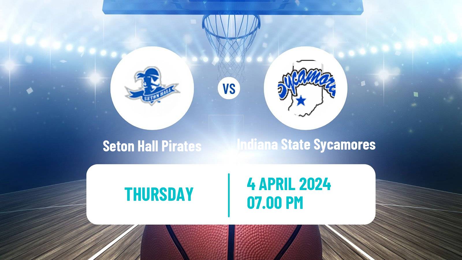 Basketball NIT Indiana State Sycamores - Seton Hall Pirates