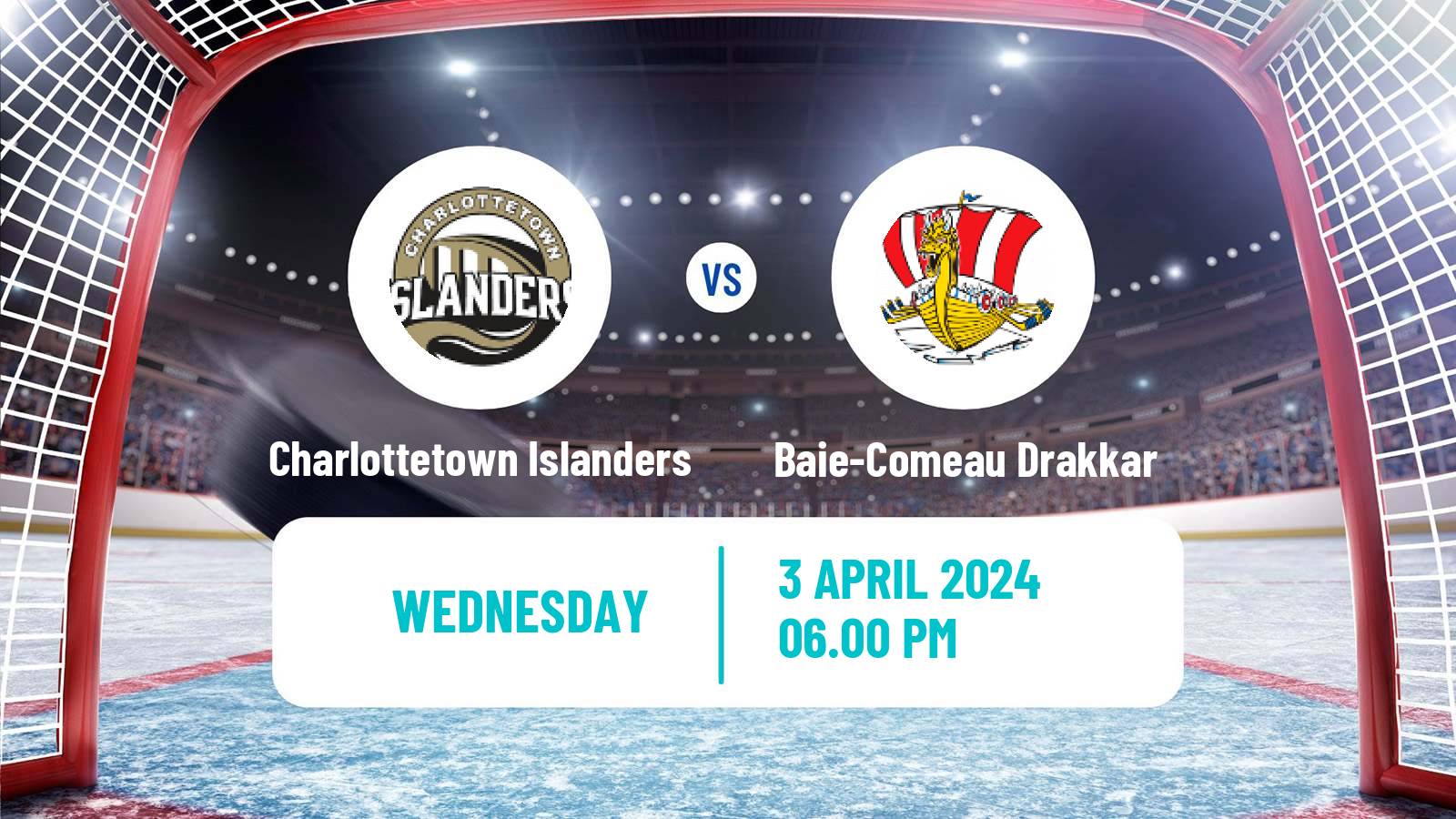 Hockey QMJHL Charlottetown Islanders - Baie-Comeau Drakkar