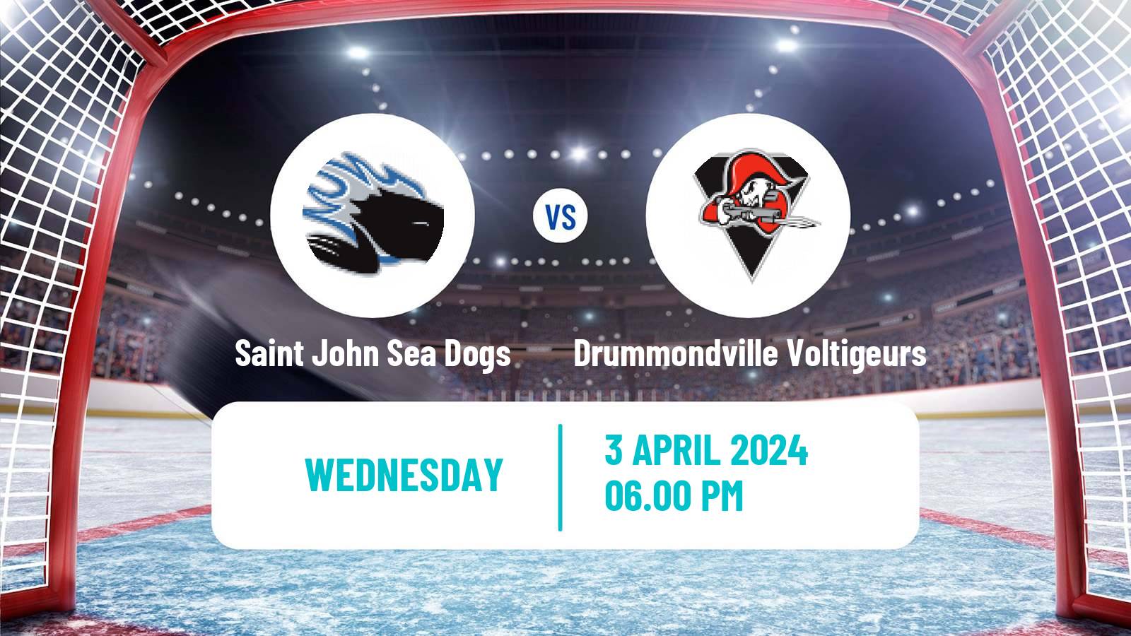 Hockey QMJHL Saint John Sea Dogs - Drummondville Voltigeurs