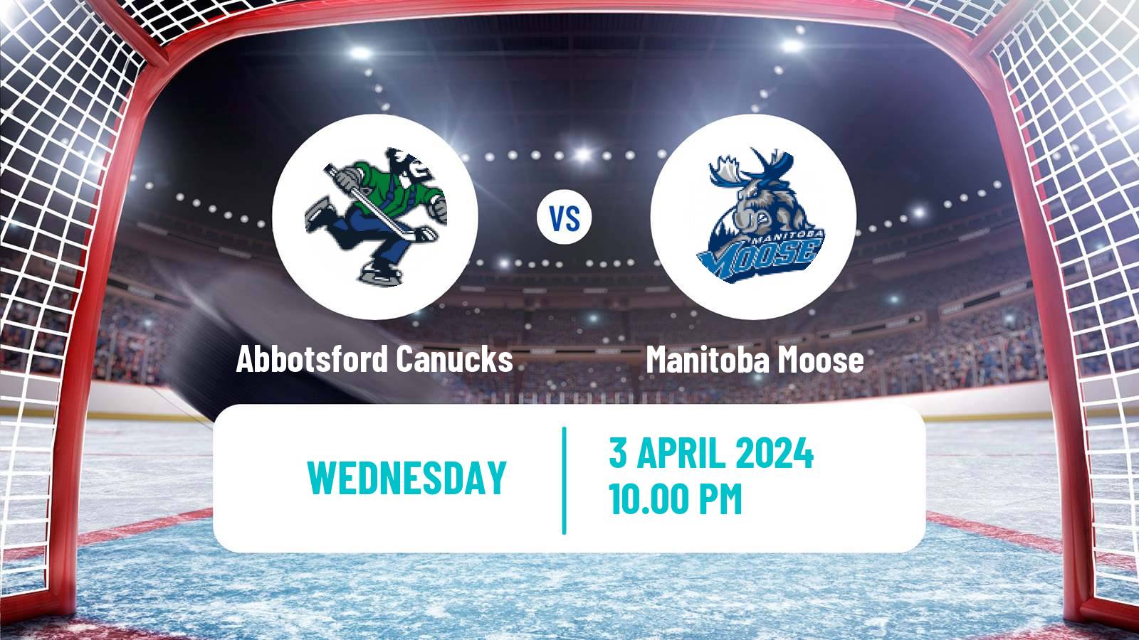 Hockey AHL Abbotsford Canucks - Manitoba Moose