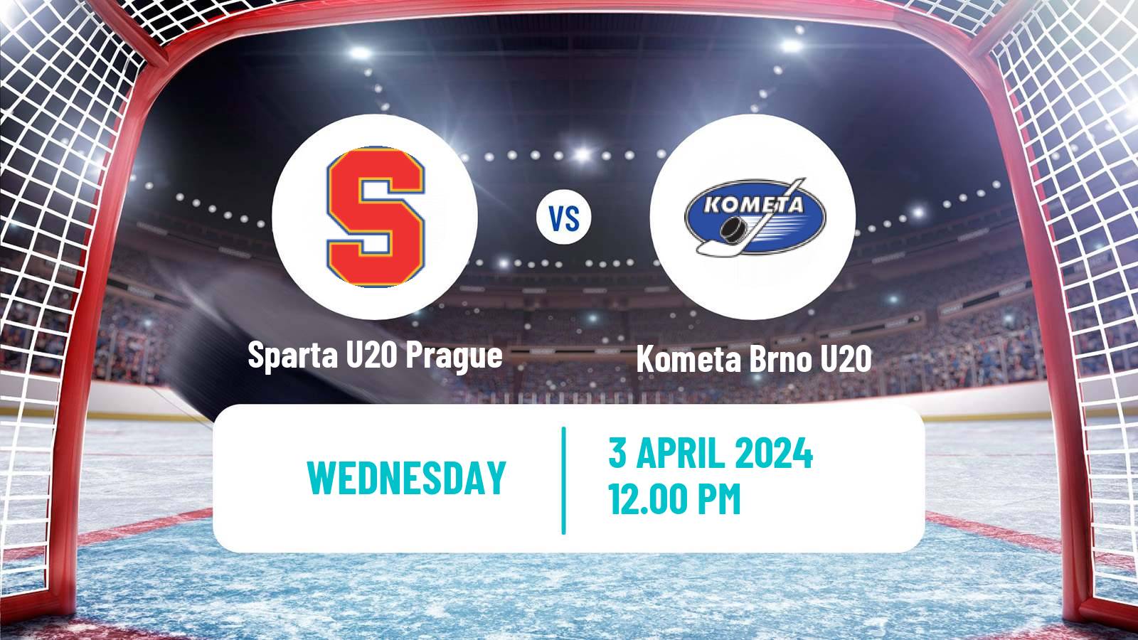 Hockey Czech ELJ Sparta U20 Prague - Kometa Brno U20