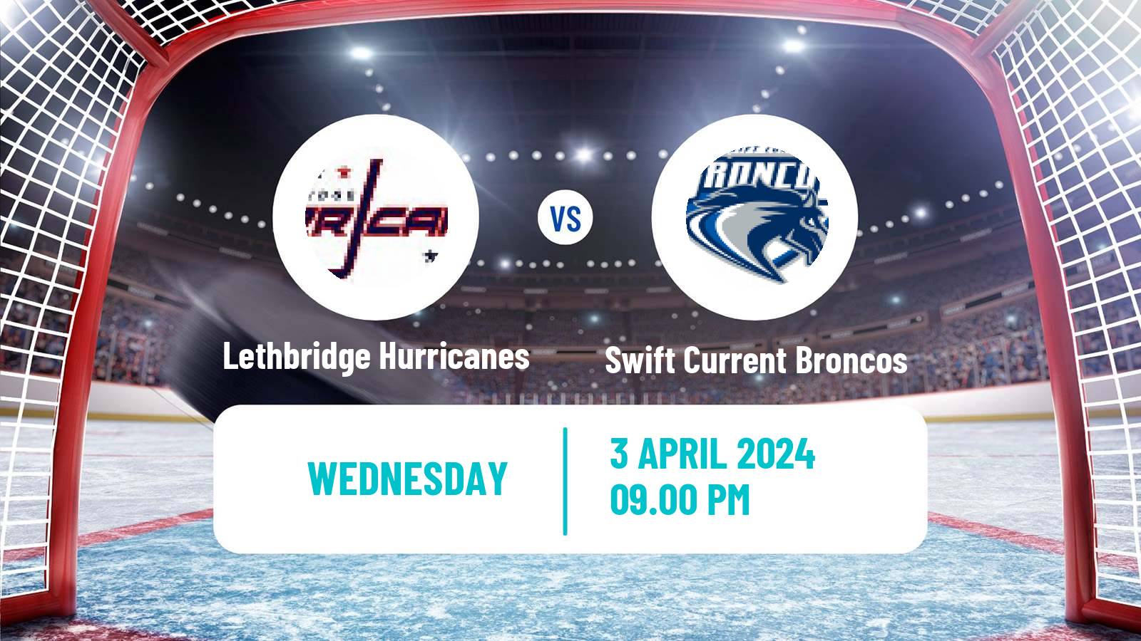 Hockey WHL Lethbridge Hurricanes - Swift Current Broncos