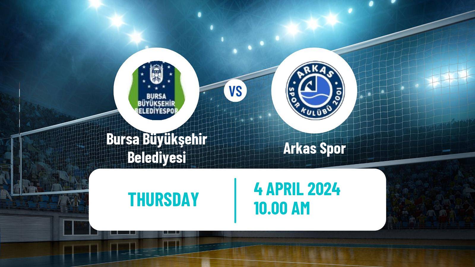 Volleyball Turkish Efeler Ligi Volleyball Bursa Büyükşehir Belediyesi - Arkas Spor