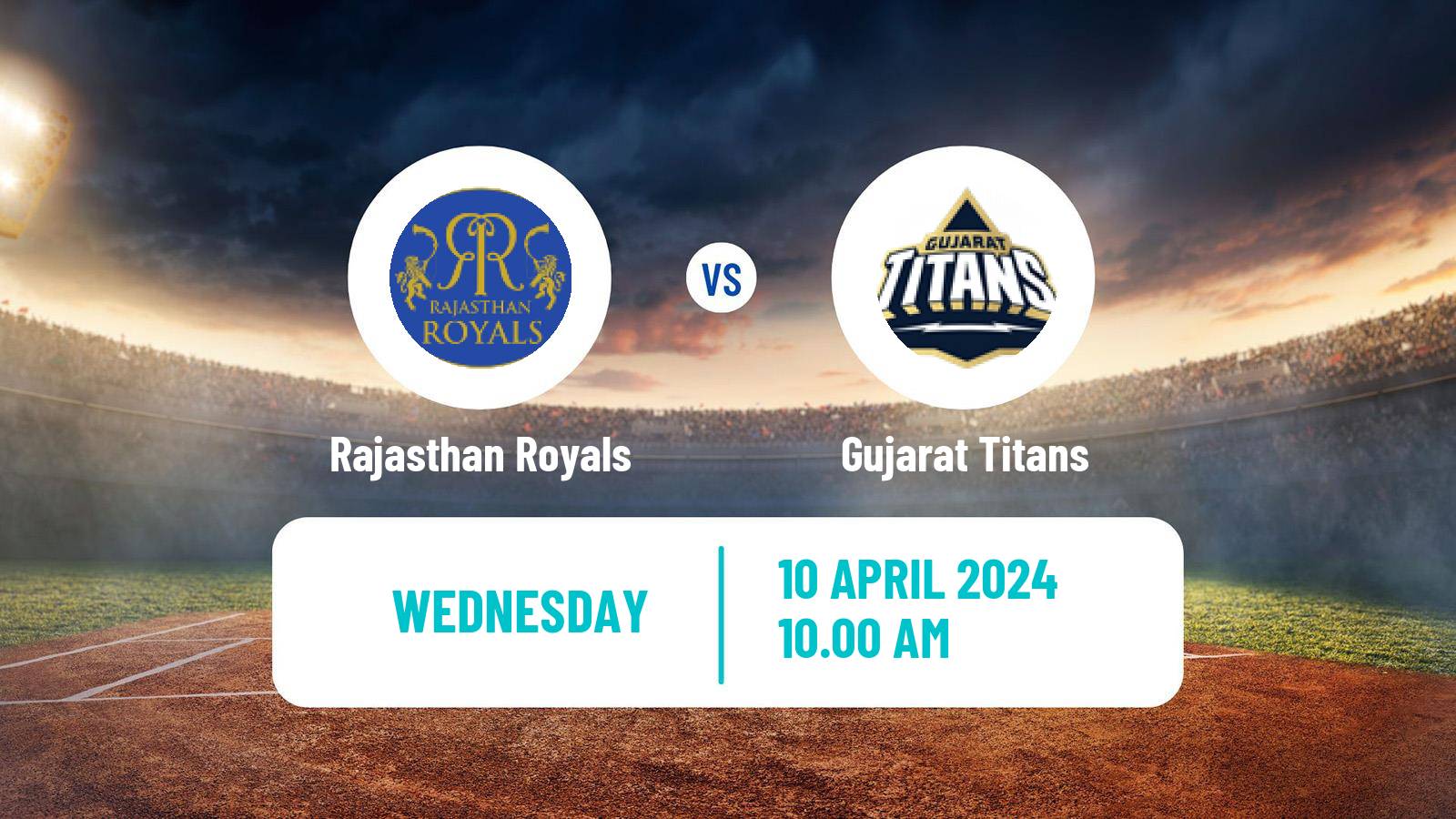 Cricket Indian Premier League Cricket Rajasthan Royals - Gujarat Titans