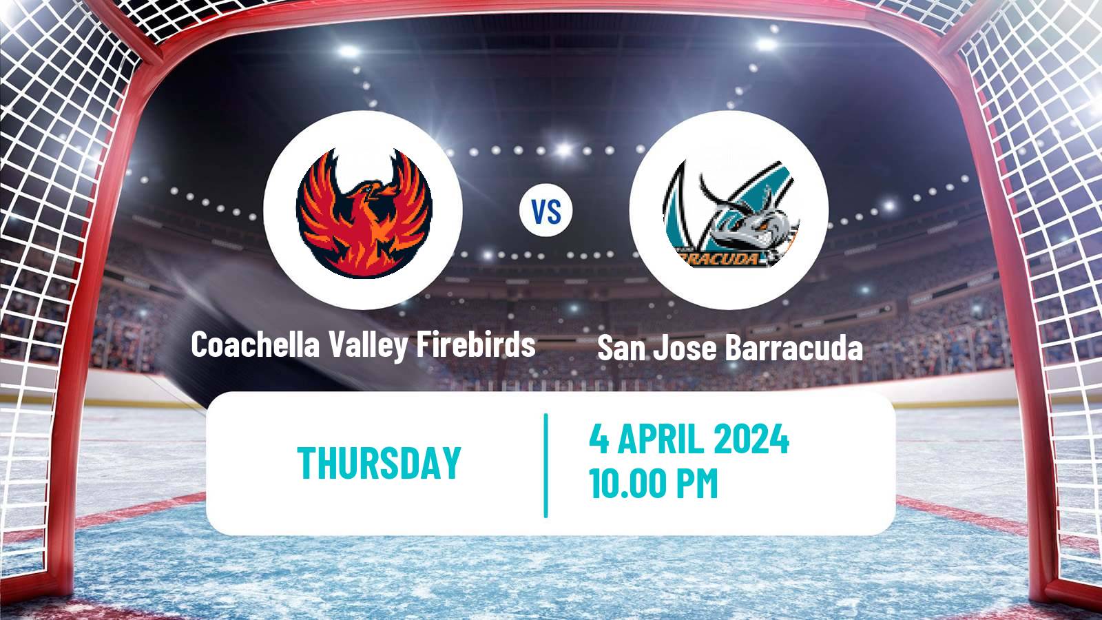 Hockey AHL Coachella Valley Firebirds - San Jose Barracuda