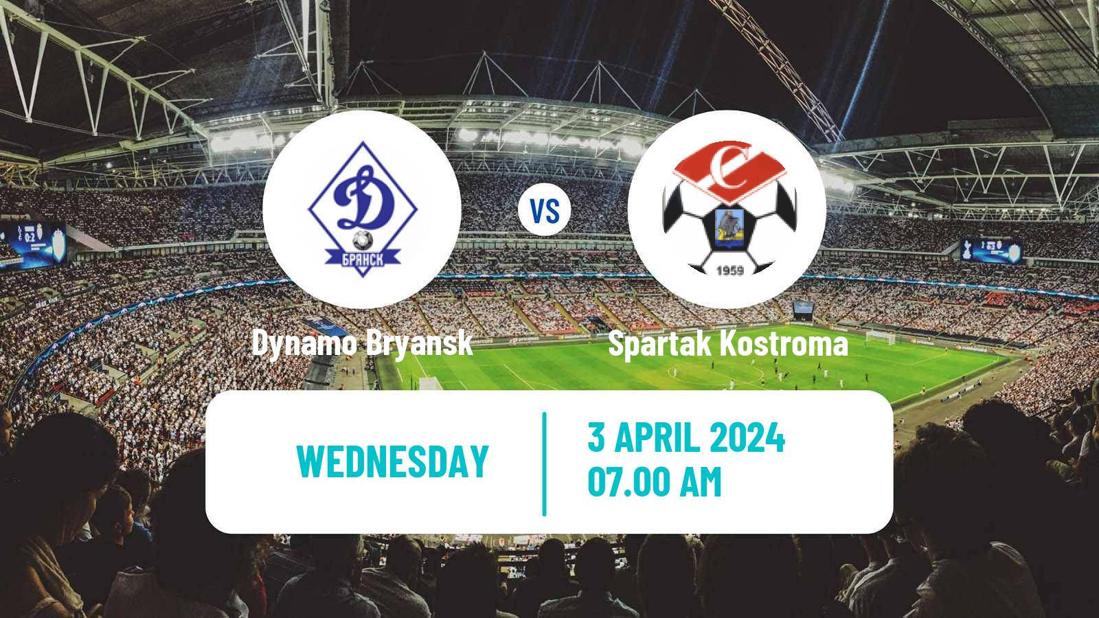 Soccer Russian FNL 2 Division A Silver Dynamo Bryansk - Spartak Kostroma