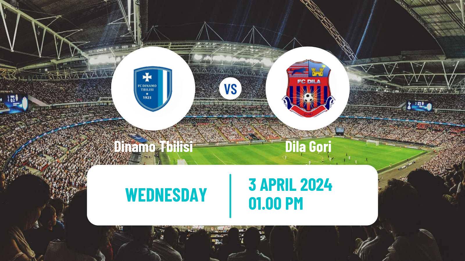 Soccer Georgian Erovnuli Liga Dinamo Tbilisi - Dila Gori