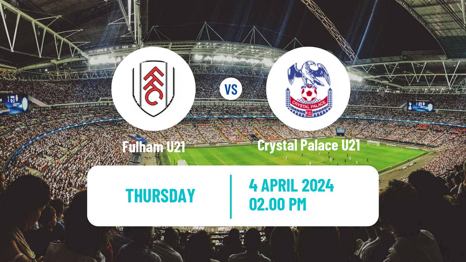 Soccer English Premier League Cup Fulham U21 - Crystal Palace U21