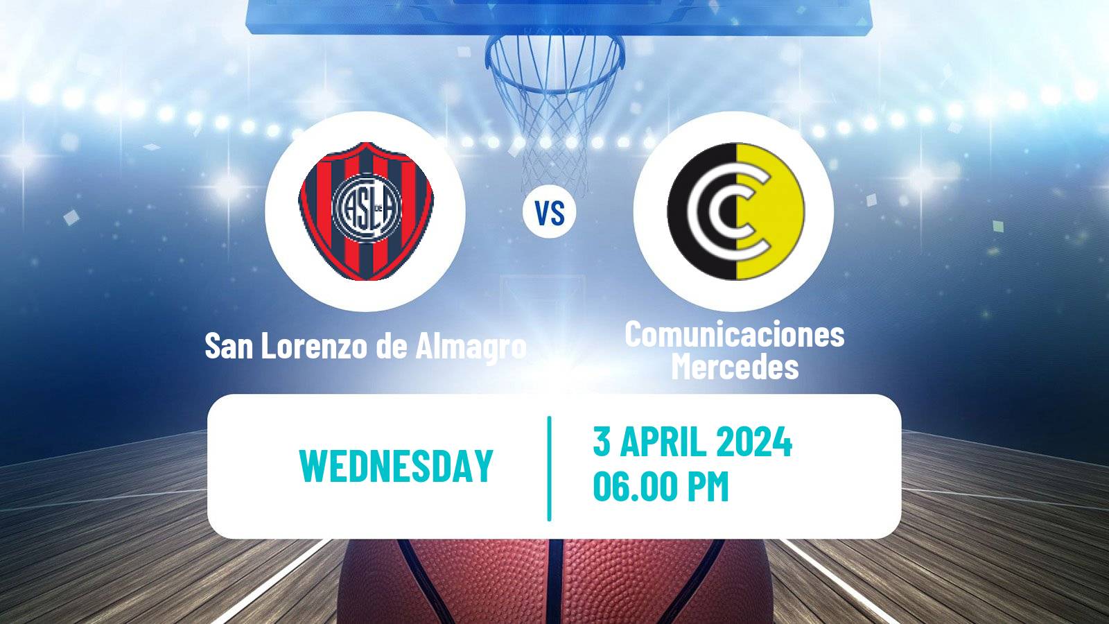 Basketball Argentinian LNB San Lorenzo de Almagro - Comunicaciones Mercedes