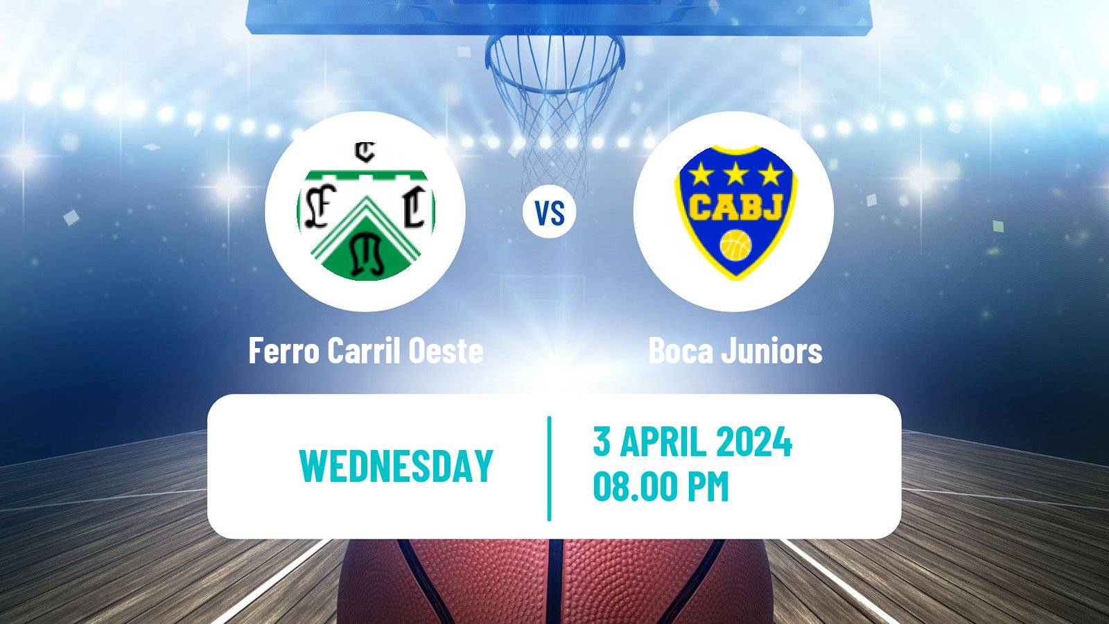 Basketball Argentinian LNB Ferro Carril Oeste - Boca Juniors