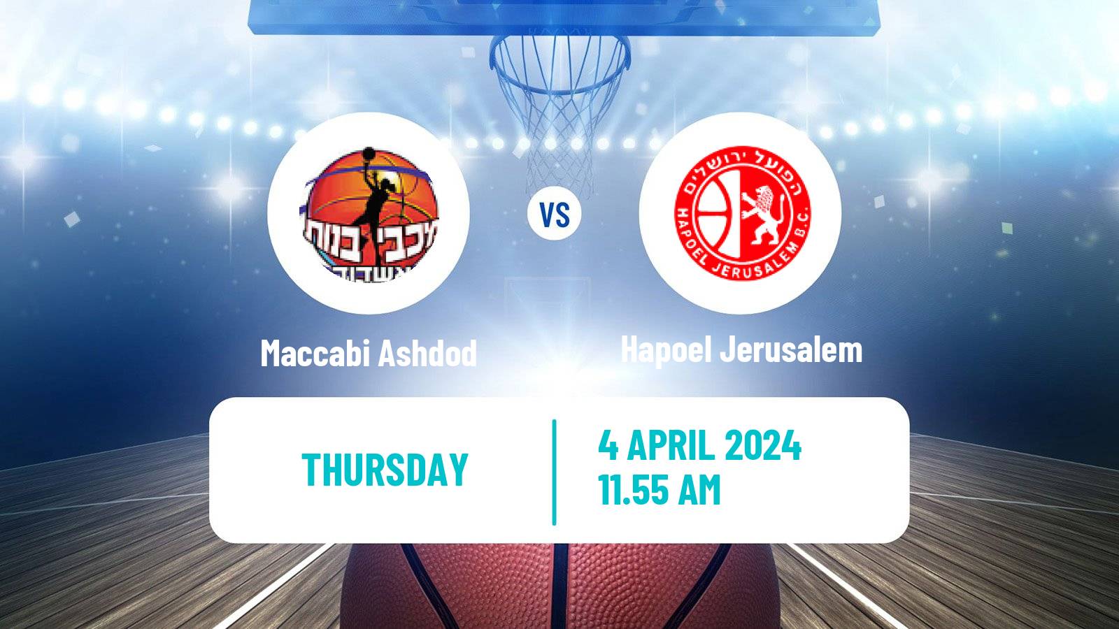 Basketball Israeli WBL Women Maccabi Ashdod - Hapoel Jerusalem