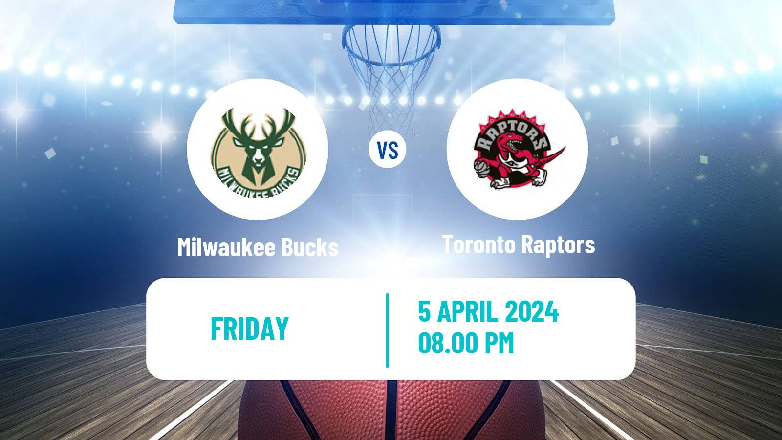Basketball NBA Milwaukee Bucks - Toronto Raptors