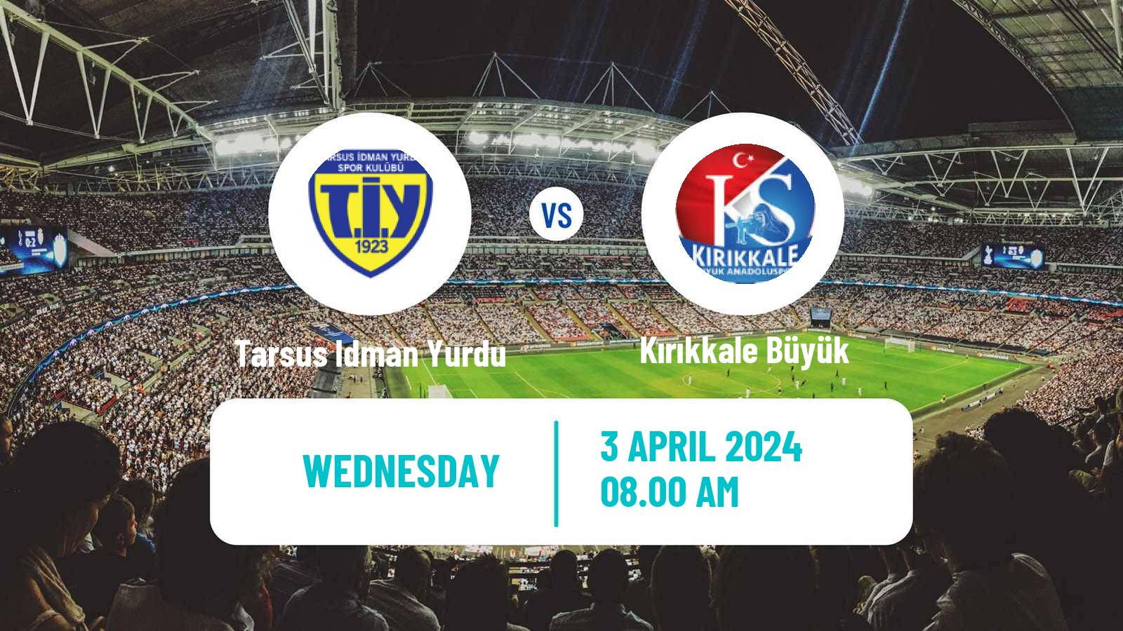 Soccer Turkish 3 Lig Group 1 Tarsus Idman Yurdu - Kırıkkale Büyük