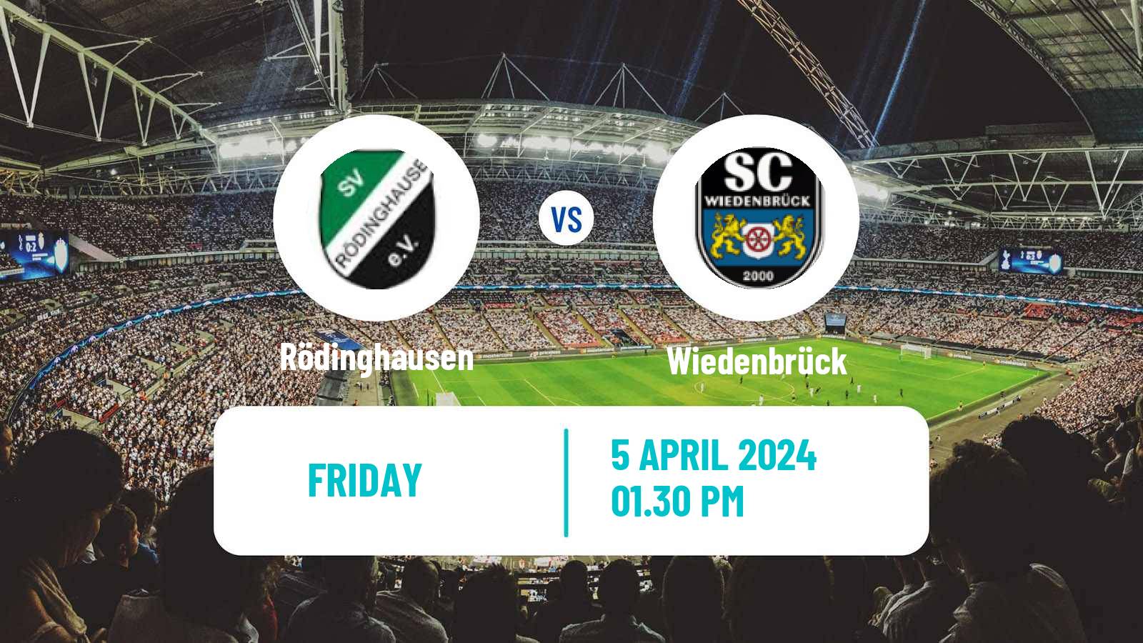 Soccer German Regionalliga West Rödinghausen - Wiedenbrück