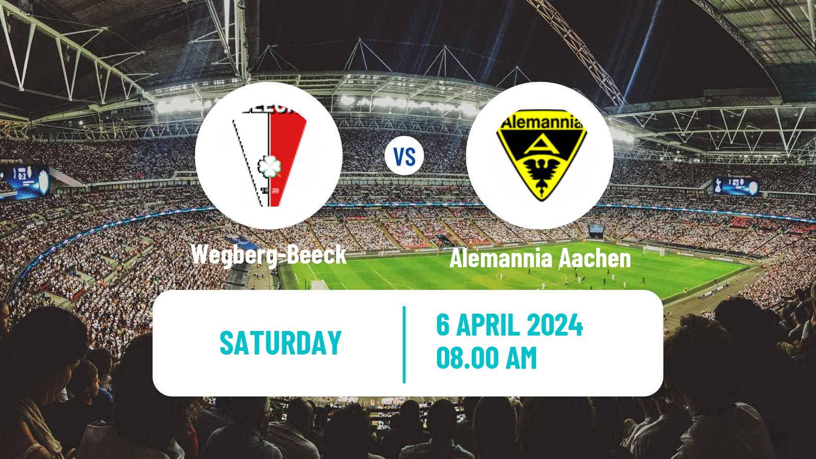 Soccer German Regionalliga West Wegberg-Beeck - Alemannia Aachen