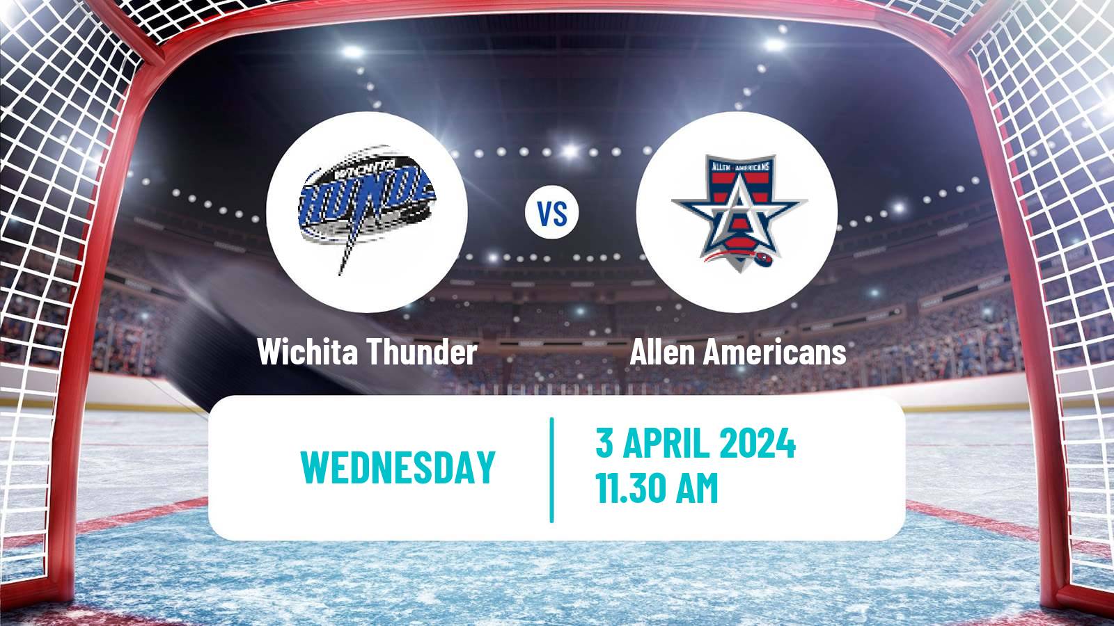 Hockey ECHL Wichita Thunder - Allen Americans