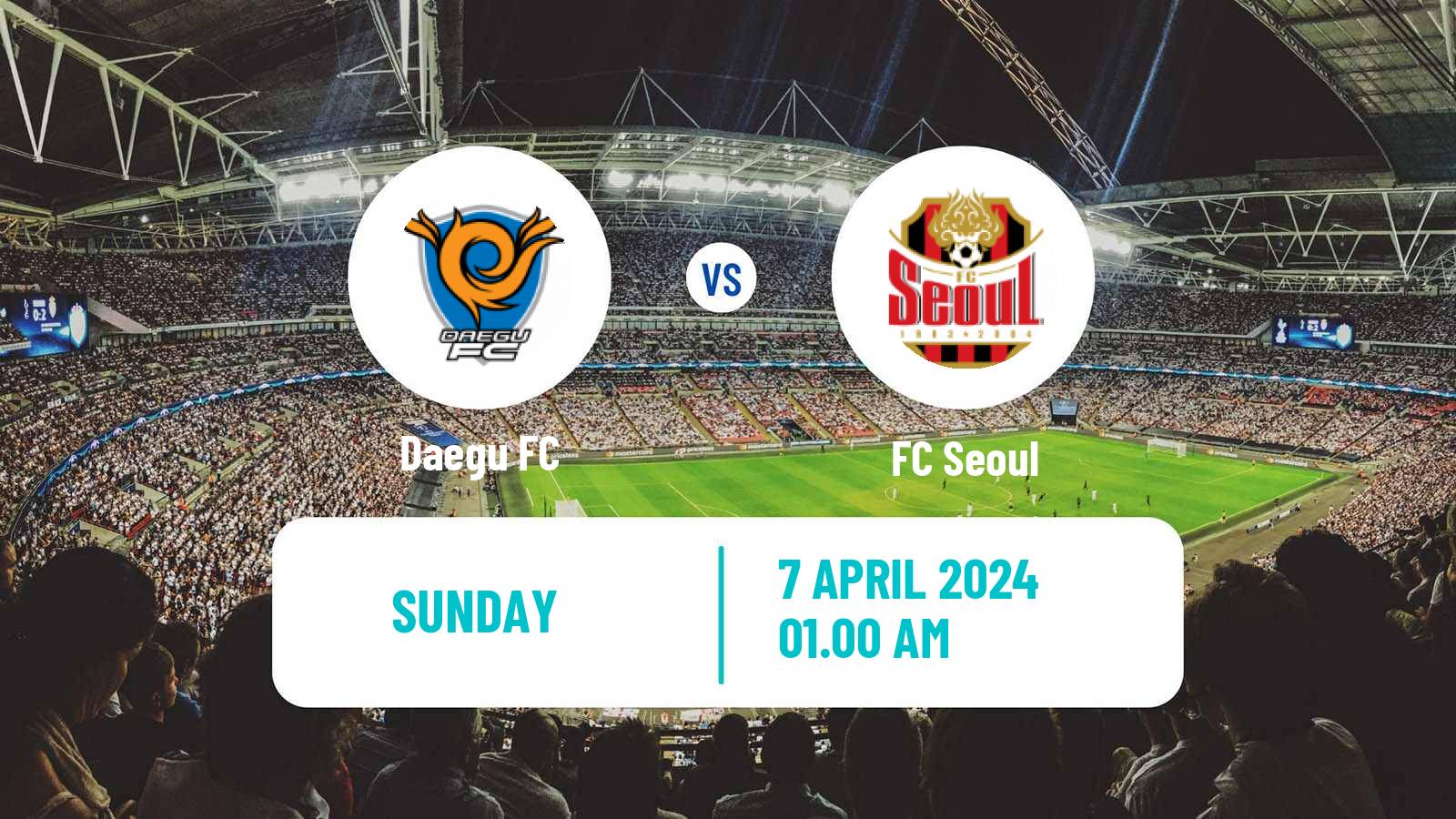 Soccer South Korean K-League 1 Daegu - FC Seoul
