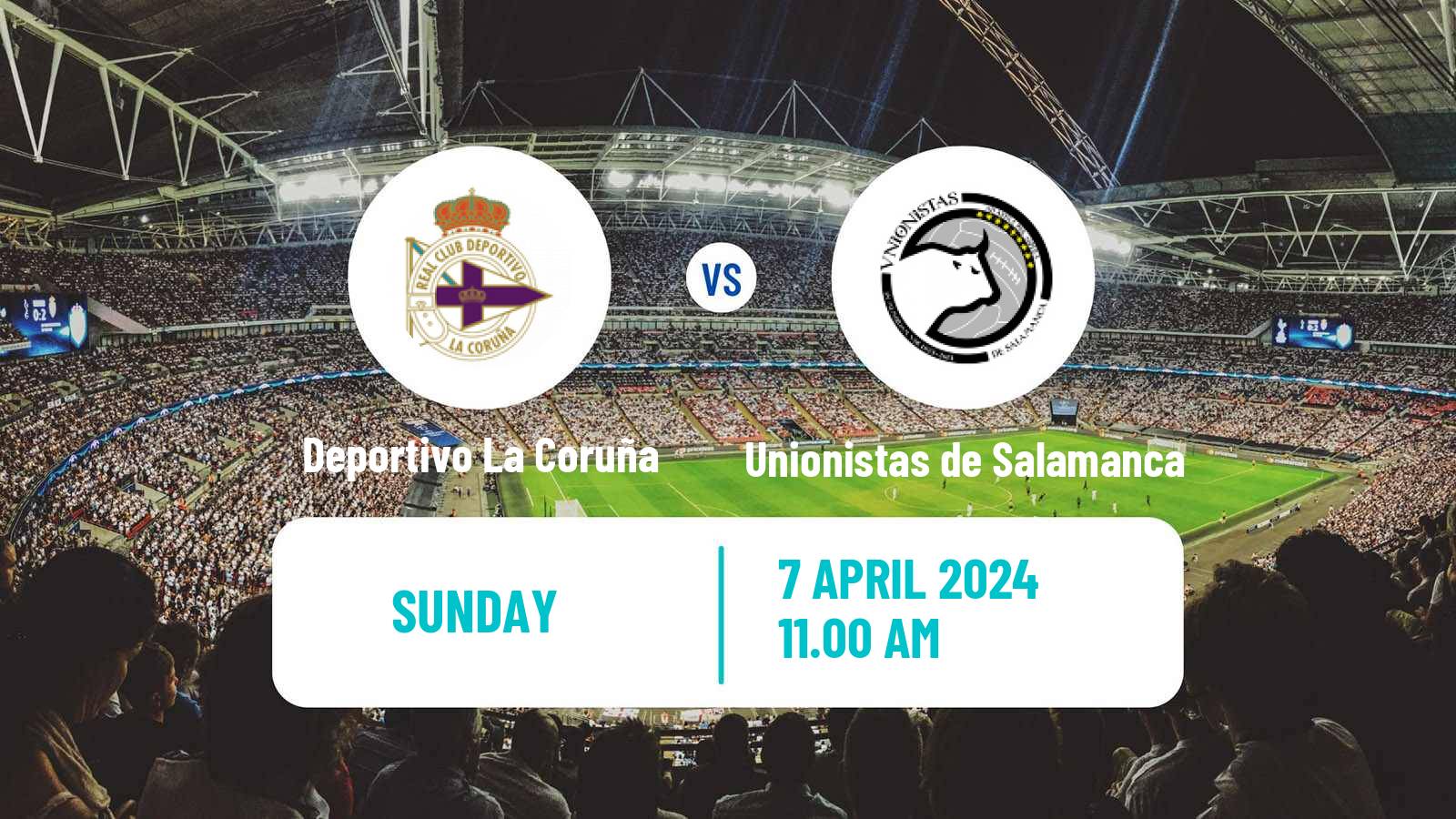 Soccer Spanish Primera RFEF Group 1 Deportivo La Coruña - Unionistas de Salamanca