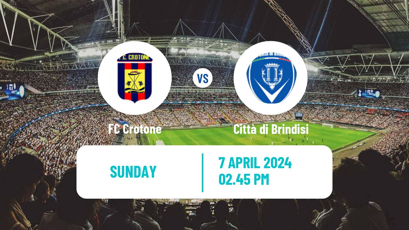 Soccer Italian Serie C Group C Crotone - Città di Brindisi