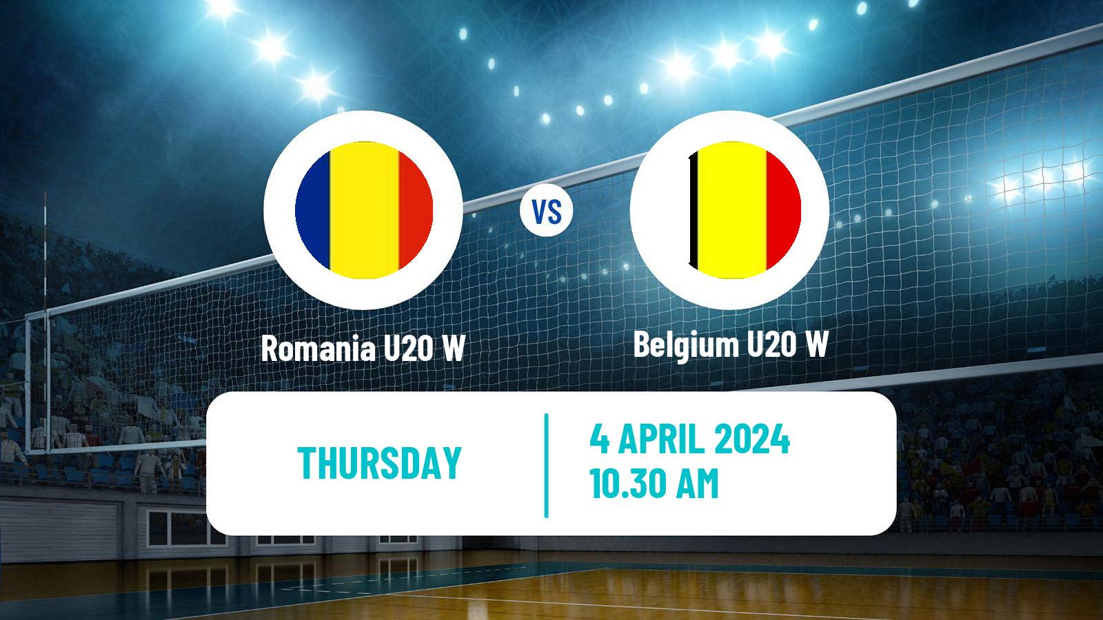 Volleyball European Championship U20 Volleyball Women Romania U20 W - Belgium U20 W