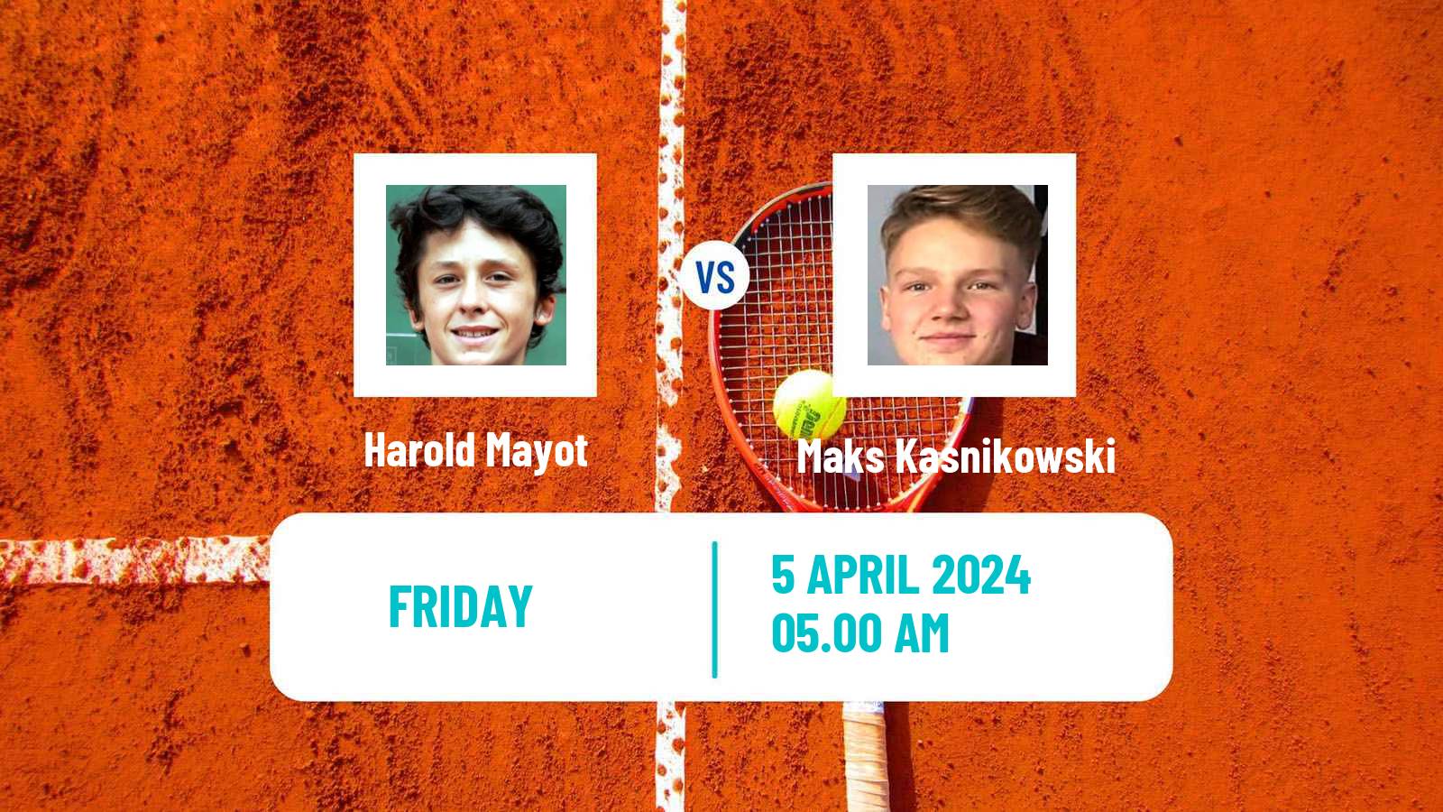 Tennis Barletta Challenger Men Harold Mayot - Maks Kasnikowski