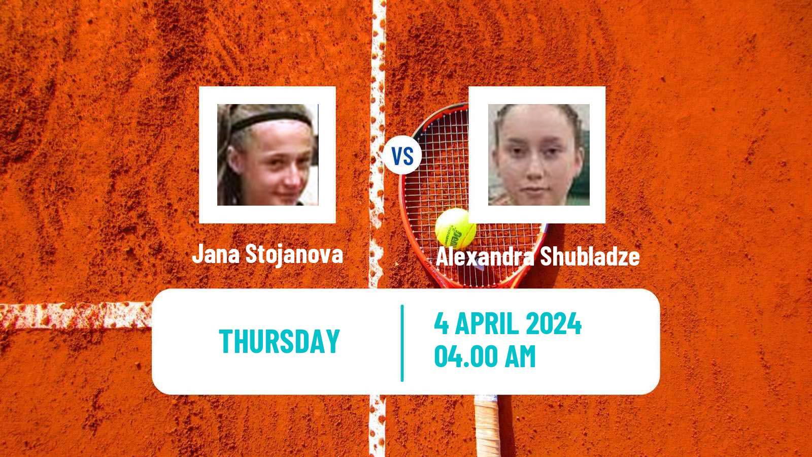 Tennis ITF W15 Antalya 8 Women Jana Stojanova - Alexandra Shubladze