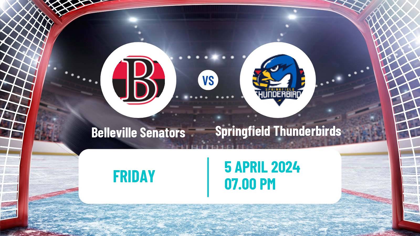 Hockey AHL Belleville Senators - Springfield Thunderbirds