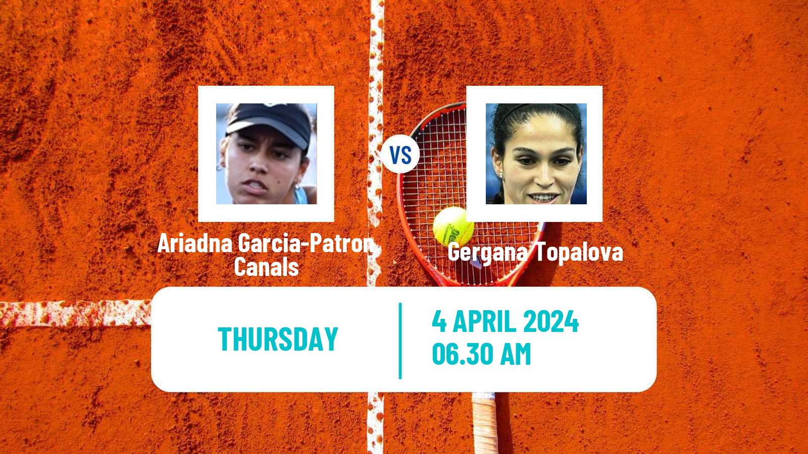 Tennis ITF W35 Hammamet 3 Women Ariadna Garcia-Patron Canals - Gergana Topalova