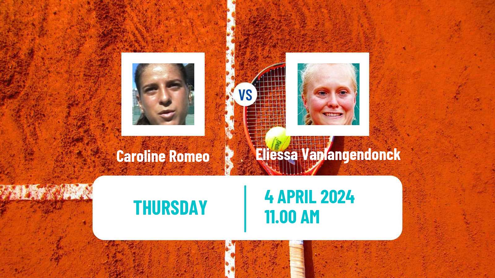 Tennis ITF W15 Monastir 12 Women Caroline Romeo - Eliessa Vanlangendonck