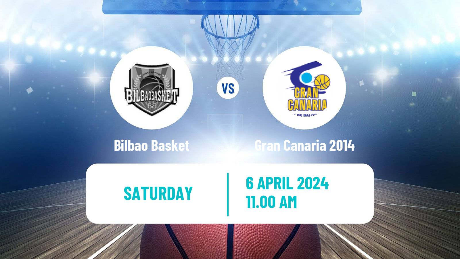 Basketball Spanish ACB League Bilbao Basket - Gran Canaria 2014