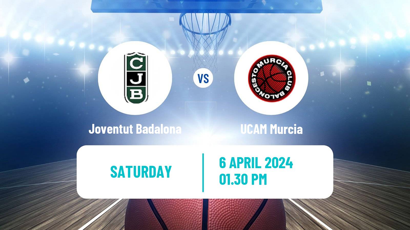 Basketball Spanish ACB League Joventut Badalona - UCAM Murcia