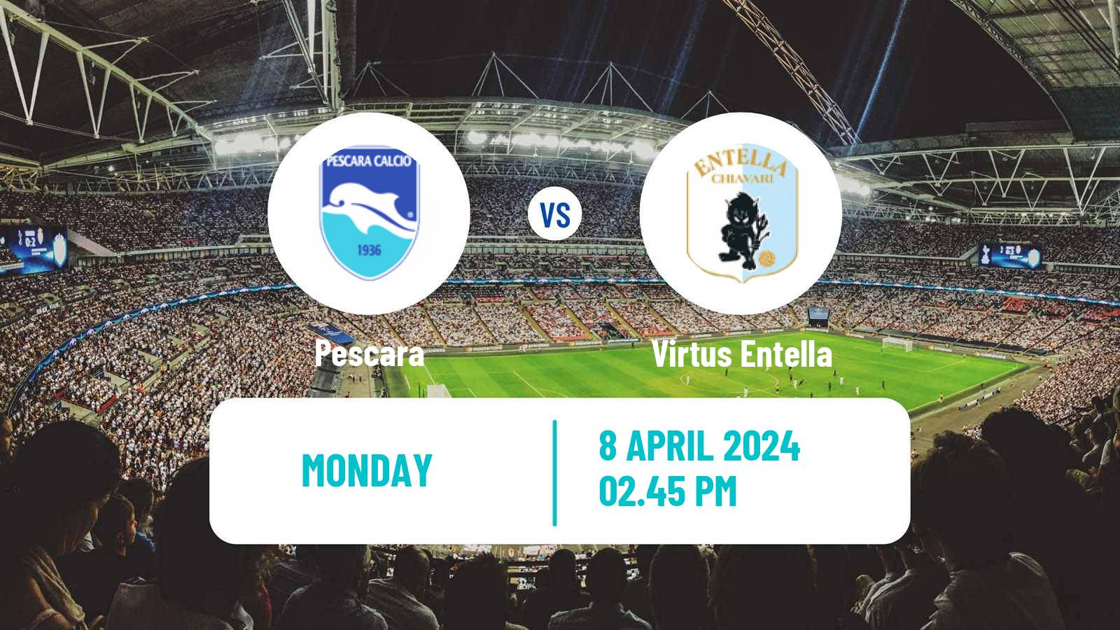 Soccer Italian Serie C Group B Pescara - Virtus Entella