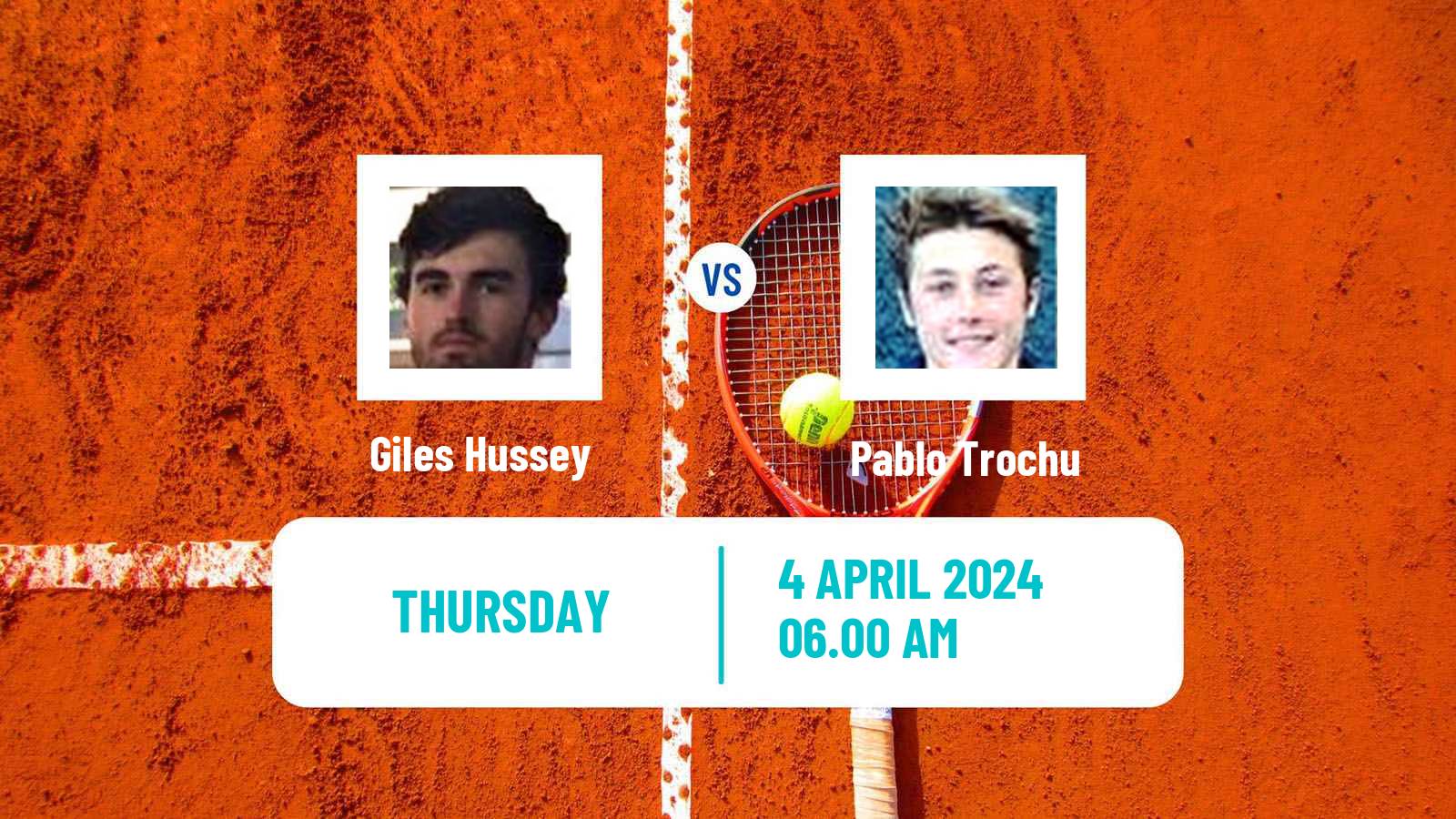 Tennis ITF M15 Monastir 14 Men Giles Hussey - Pablo Trochu