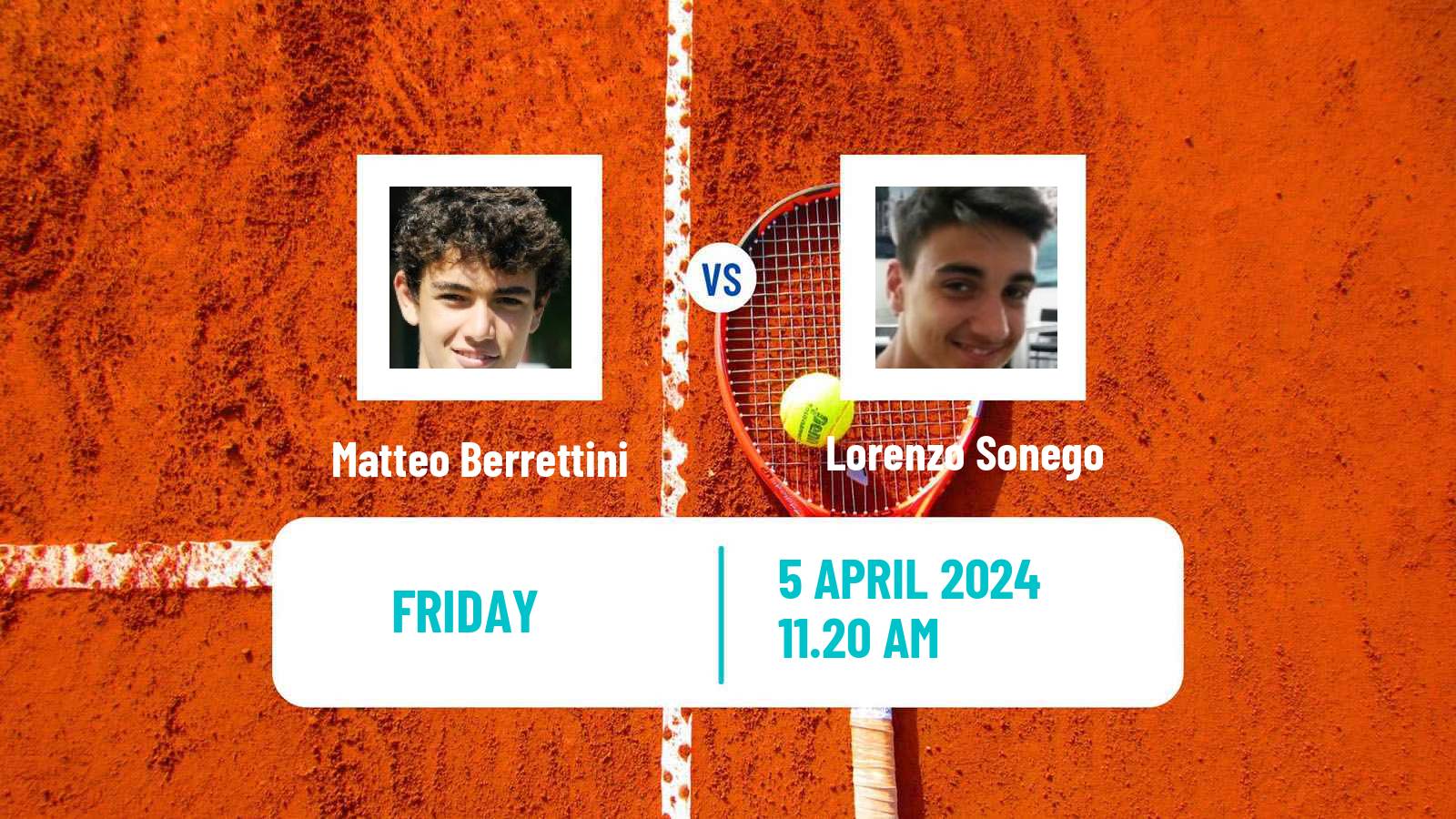 Tennis ATP Marrakech Matteo Berrettini - Lorenzo Sonego