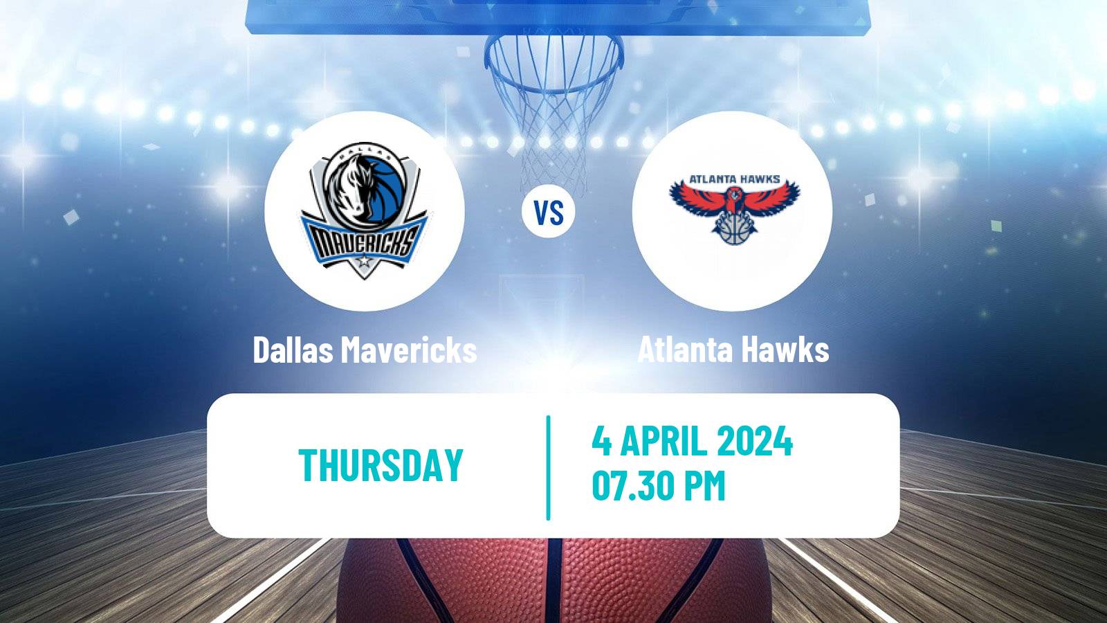 Basketball NBA Dallas Mavericks - Atlanta Hawks