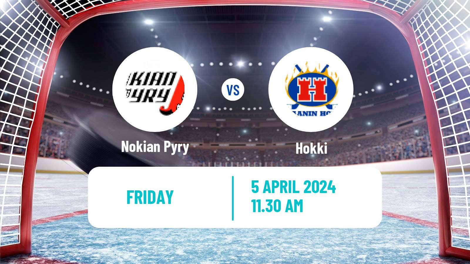 Hockey Finnish Mestis Nokian Pyry - Hokki