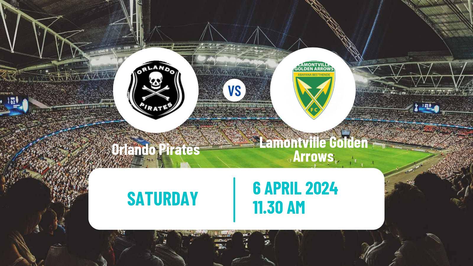 Soccer South African Premier Soccer League Orlando Pirates - Lamontville Golden Arrows