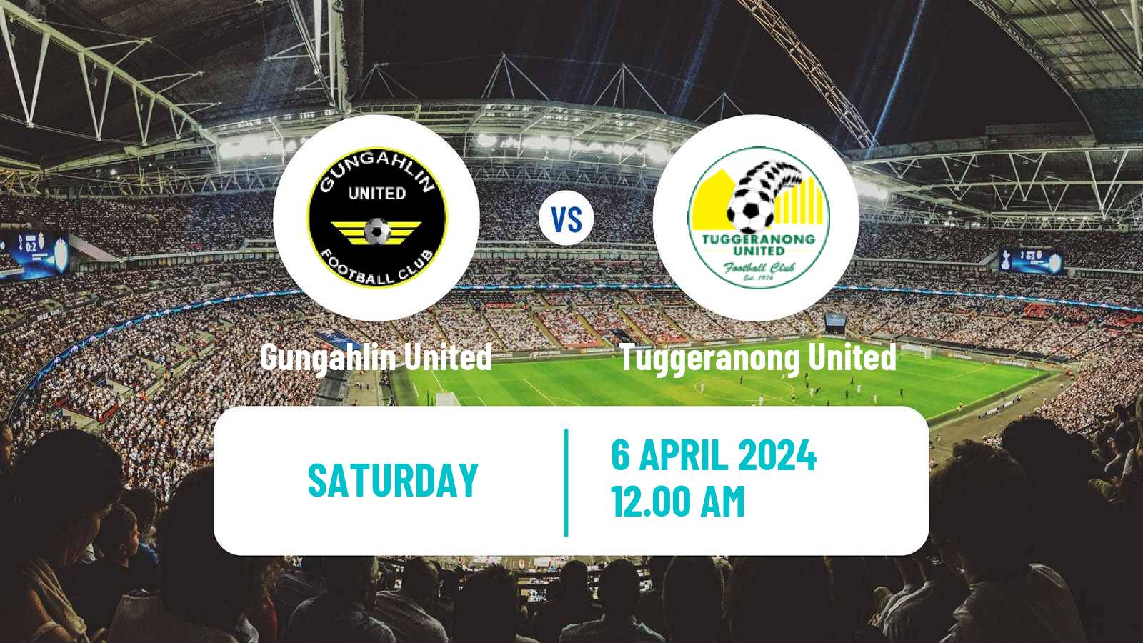 Soccer Australian NPL ACT Gungahlin United - Tuggeranong United