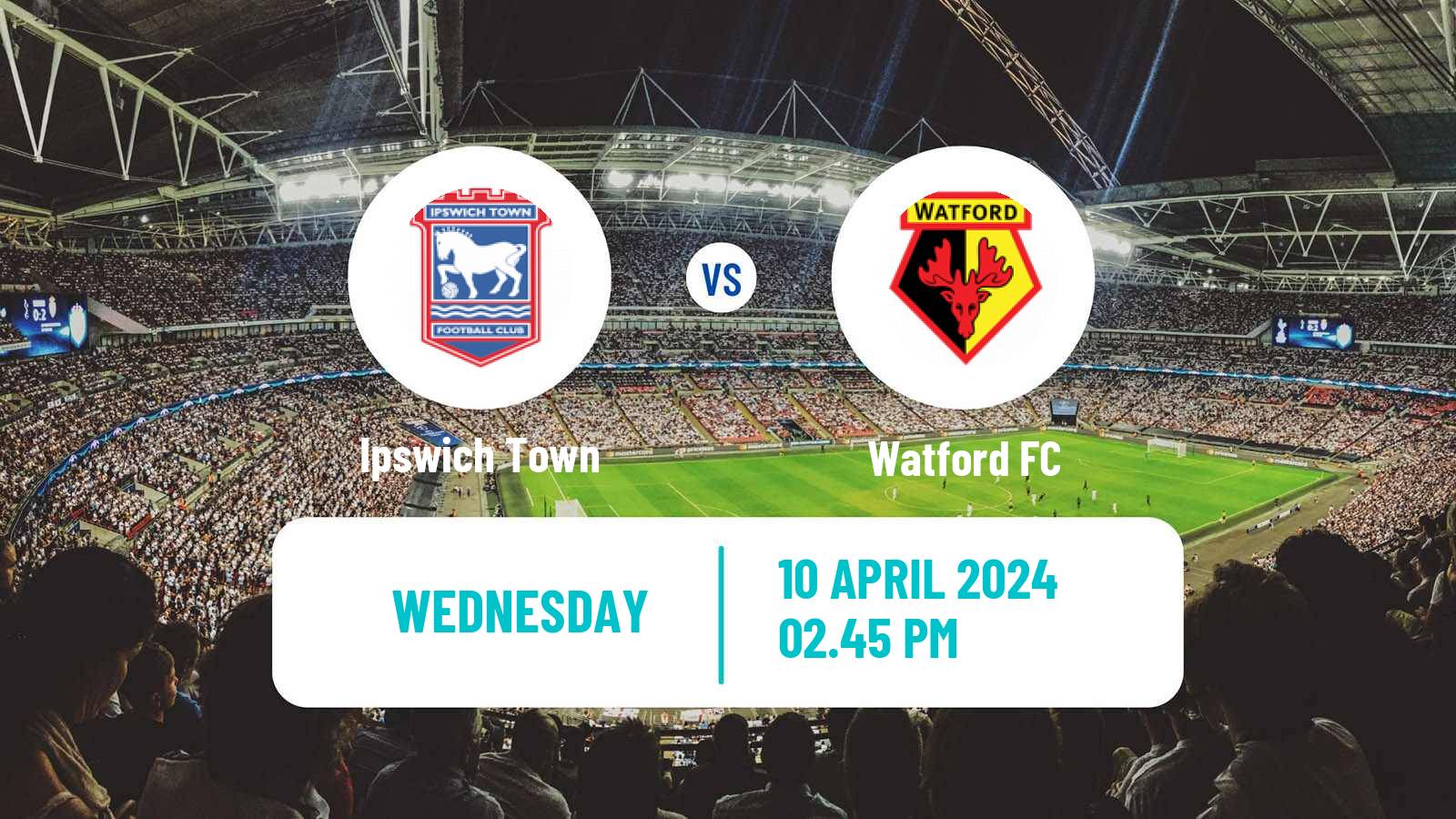 Soccer English League Championship Ipswich Town - Watford