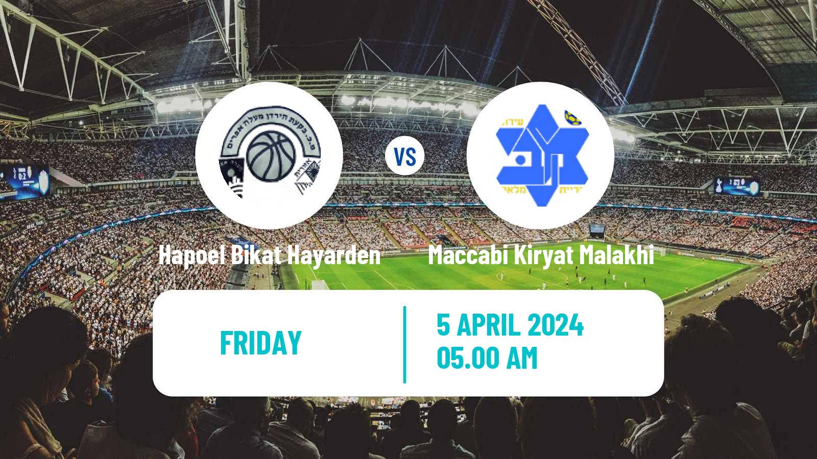 Soccer Israeli Liga Alef South Hapoel Bikat Hayarden - Maccabi Kiryat Malakhi