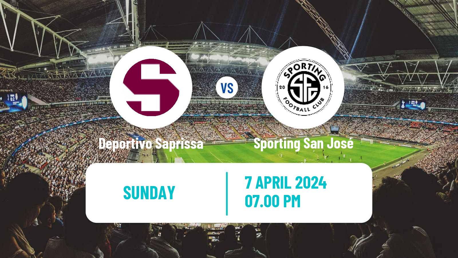 Soccer Costa Rican Primera Division Deportivo Saprissa - Sporting San José