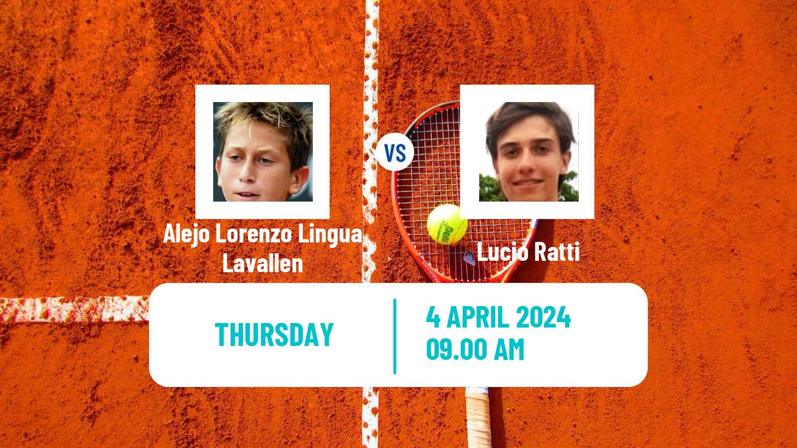 Tennis ITF M15 Bragado 2 Men Alejo Lorenzo Lingua Lavallen - Lucio Ratti