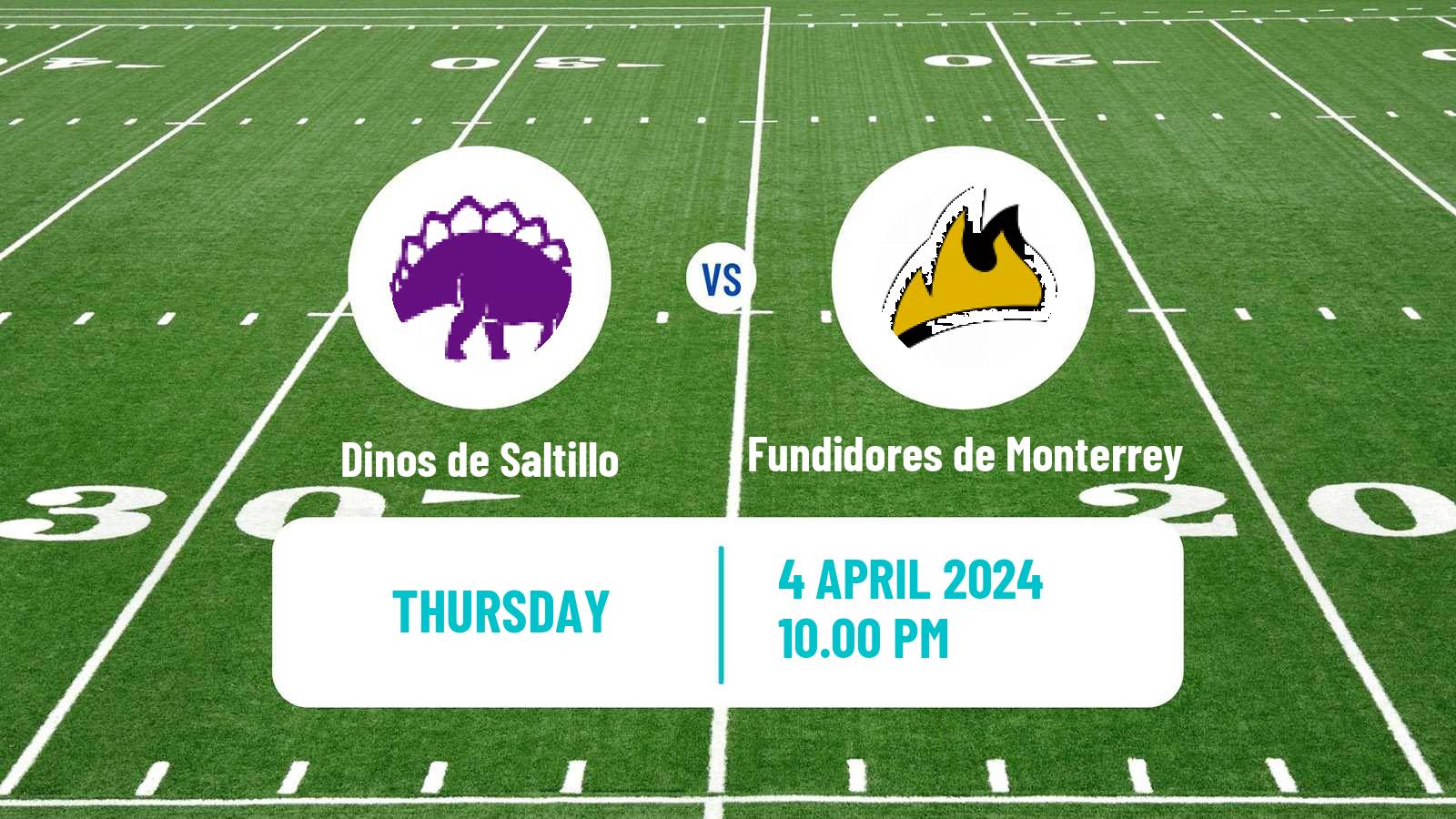 American football Mexican LFA Dinos de Saltillo - Fundidores de Monterrey