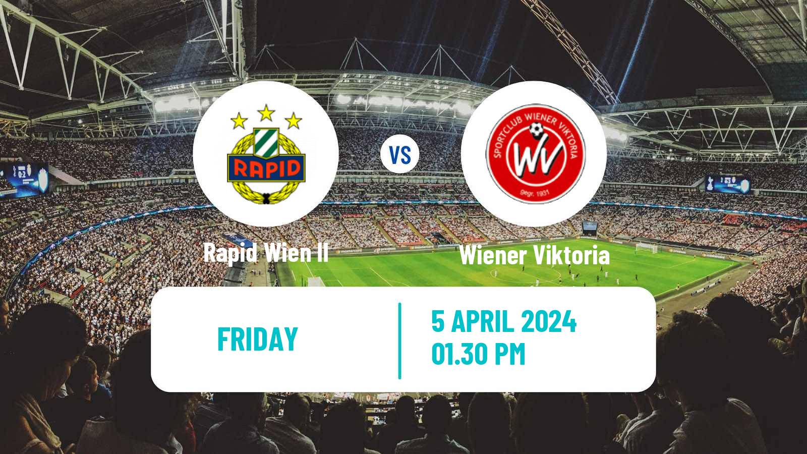Soccer Austrian Regionalliga East Rapid Wien II - Wiener Viktoria