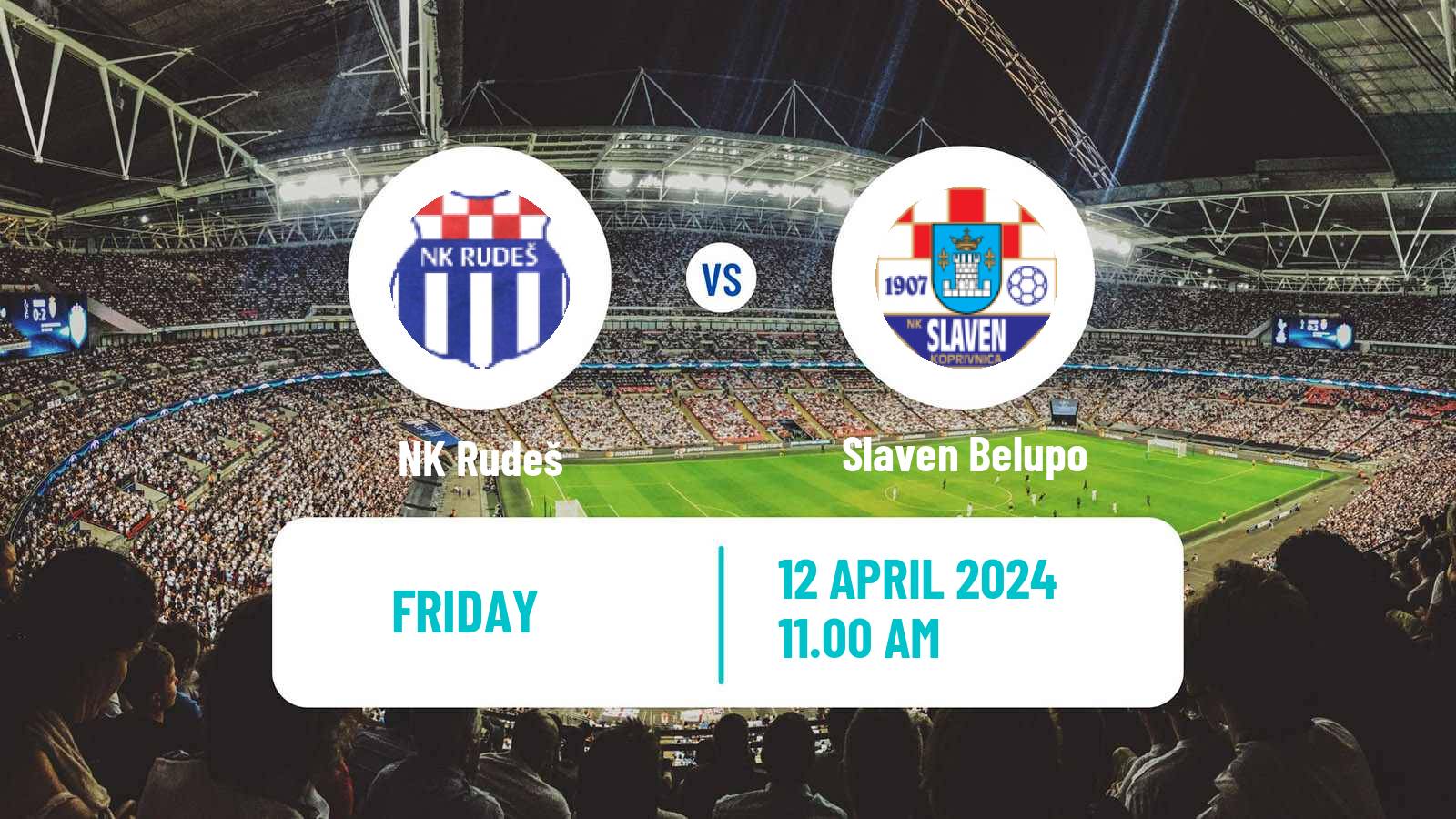 Soccer Croatian HNL Rudeš - Slaven Belupo