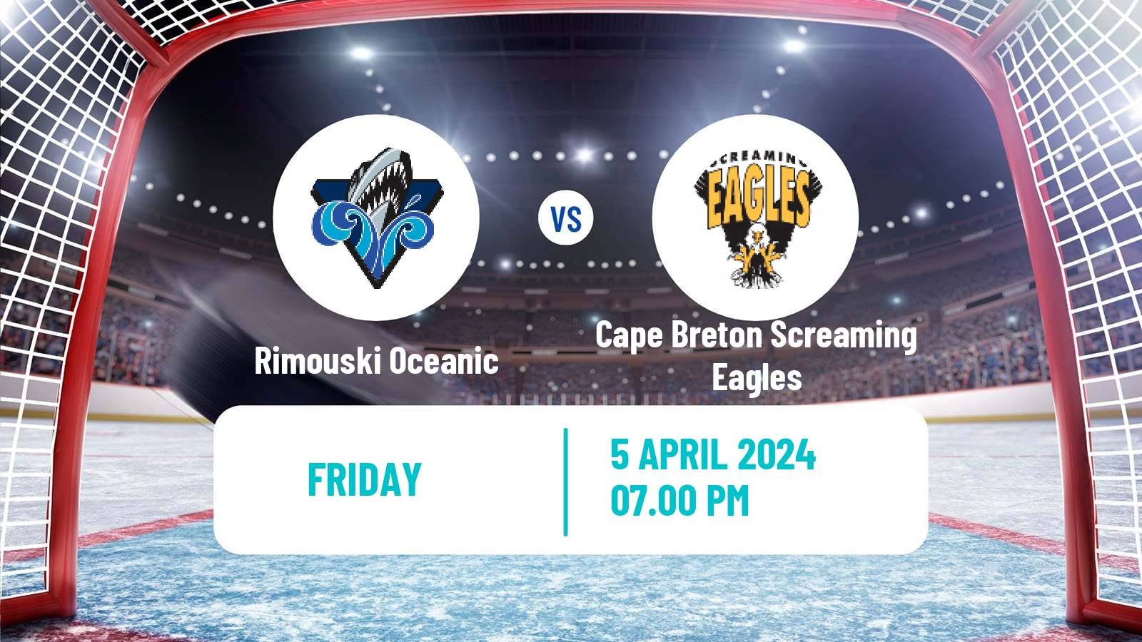 Hockey QMJHL Rimouski Oceanic - Cape Breton Screaming Eagles